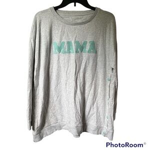 3/$20 Seraphine Mama+Mini light gray Mama nursing crewneck sweatshirt women’s XL